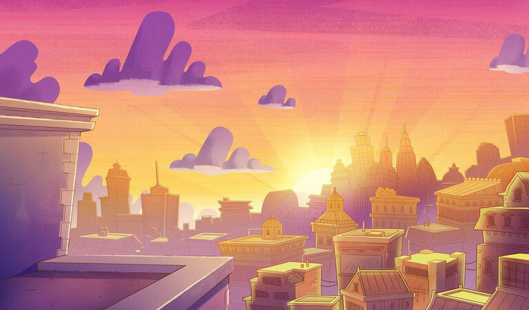 Red in the Big City (Pitch) - BG Paint / Color Design